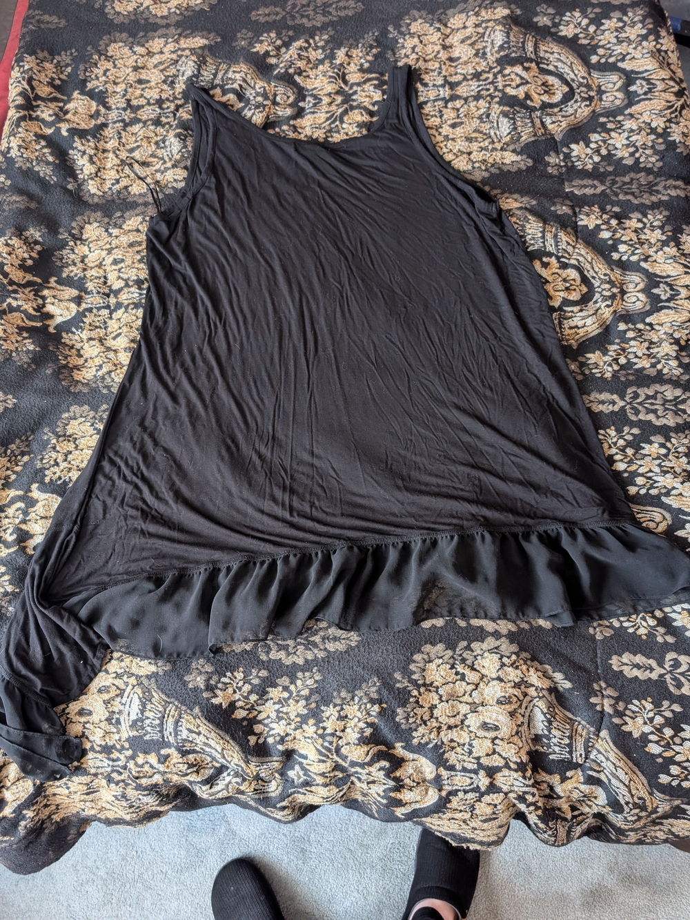 Addition Elle Black Ruffle-Hem Dress - Picture 7 of 7